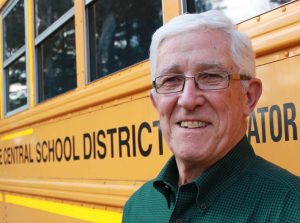 Jerry Flanagan, Long Lake Central School District bus driver, received the New York Public High School Athletic Association’s 2016 Excelsior Award.