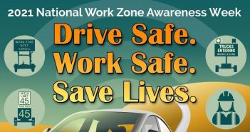 Work Zone Awareness Week 2021 poster. Source: Michigan Department of Transportation